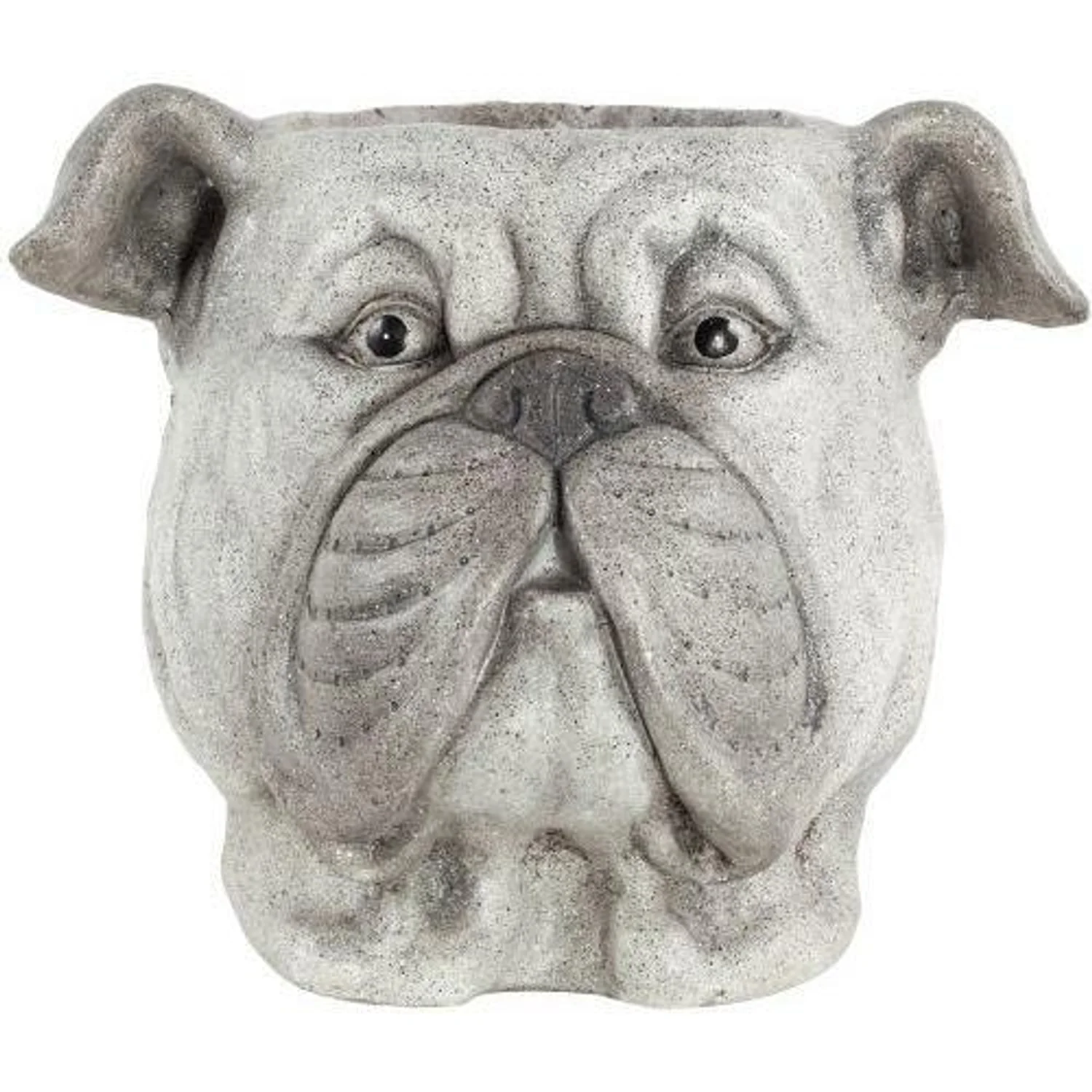 Decorative Concrete Planter Dog Head 33cm - Image 3