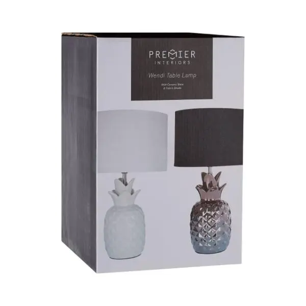Tiziano Pineapple Copper Ceramic Lamp - Image 4